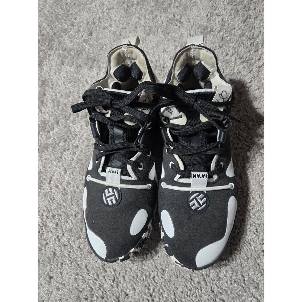 Adidas James Harden Vol. 6 Marbled basketball shoes Size 7 Black White